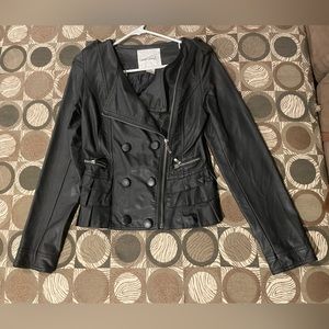 Small leather jacket used once